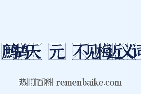 鹧鸪天·元谿不见梅近义词是什么意思的图片